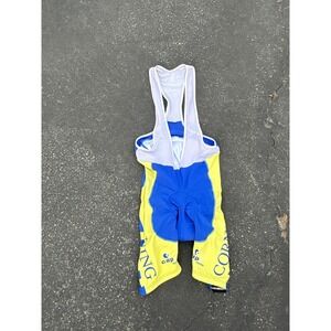 Capo Cycling Bib‎ Shorts Men's XL Corning Bike Works Yellow Blue Padded